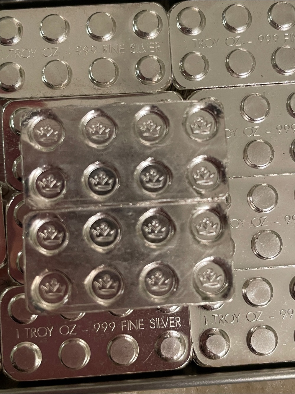 Rare Set of 12 1 oz .999 Fine Silver Building Block Bars, New - Picture 4 of 5
